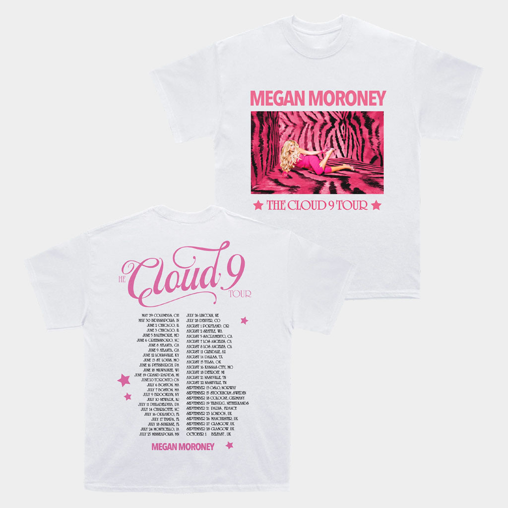 Megan Moroney Cloud 9 Merch 2026 Cloud 9 Photo Tour T-Shirt Concert Outfits Gift For Music Fans