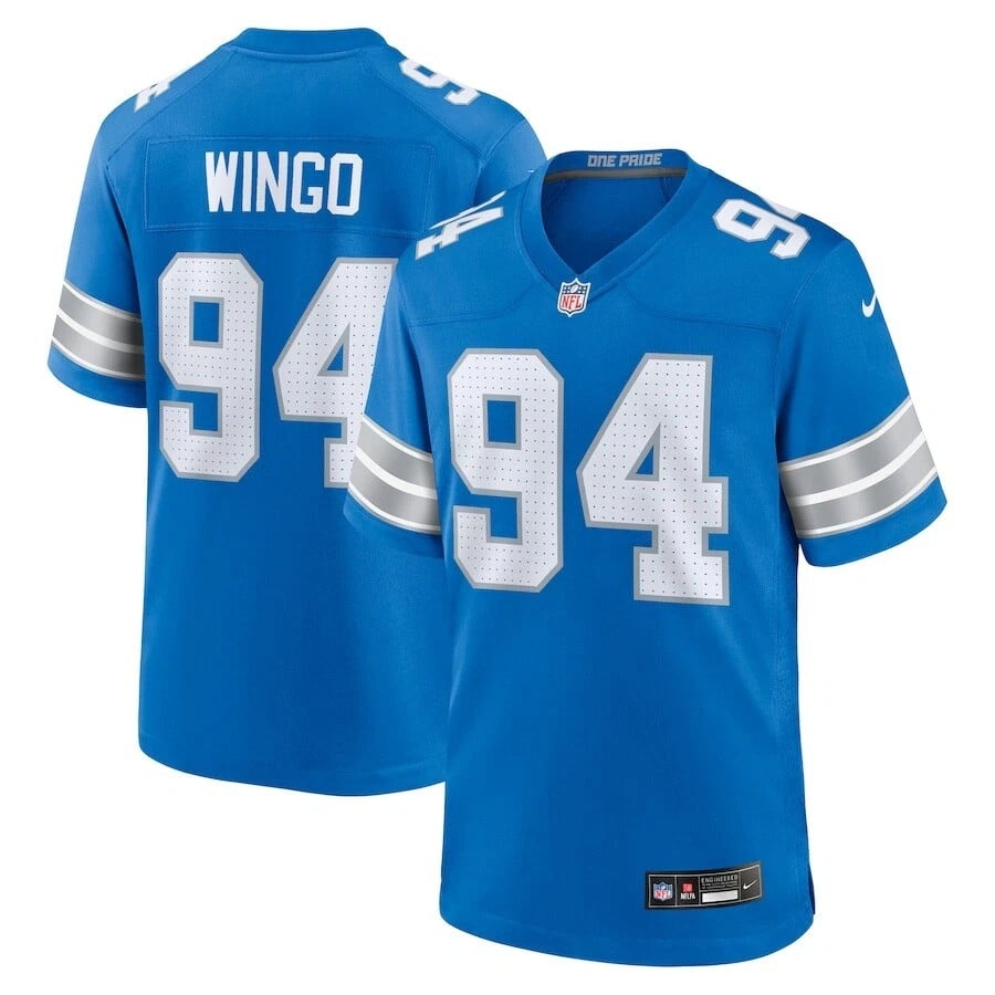 Mekhi Wingo Detroit Lions 2025 Player Game Jersey - Blue