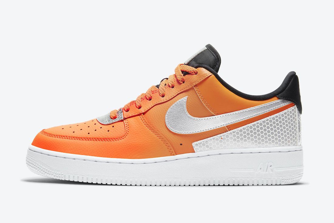 Men's 3M x Air Force 1 Total Orange Shoes