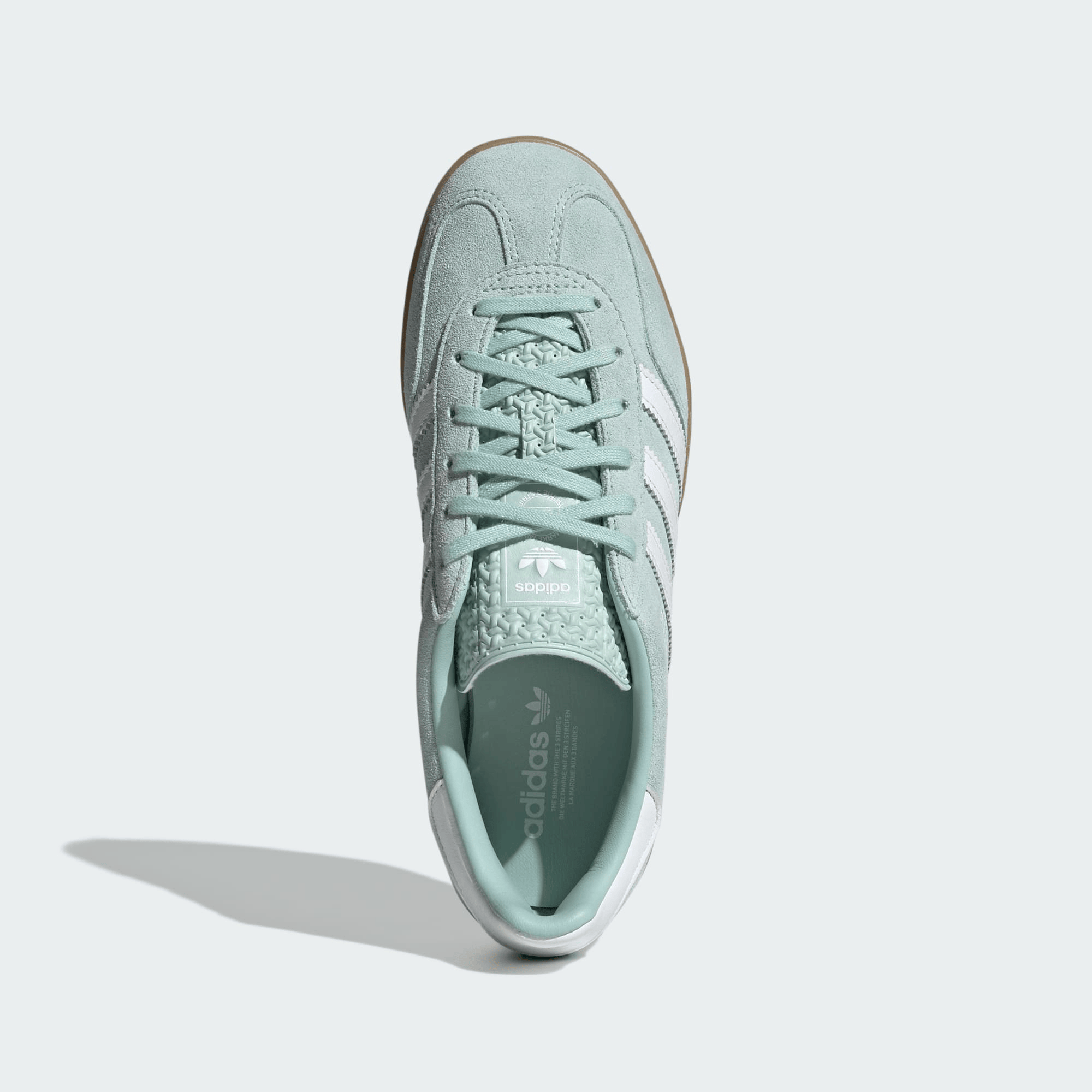 Men's Adidas Gazelle Indoor Ash Green Shoes - Image 5