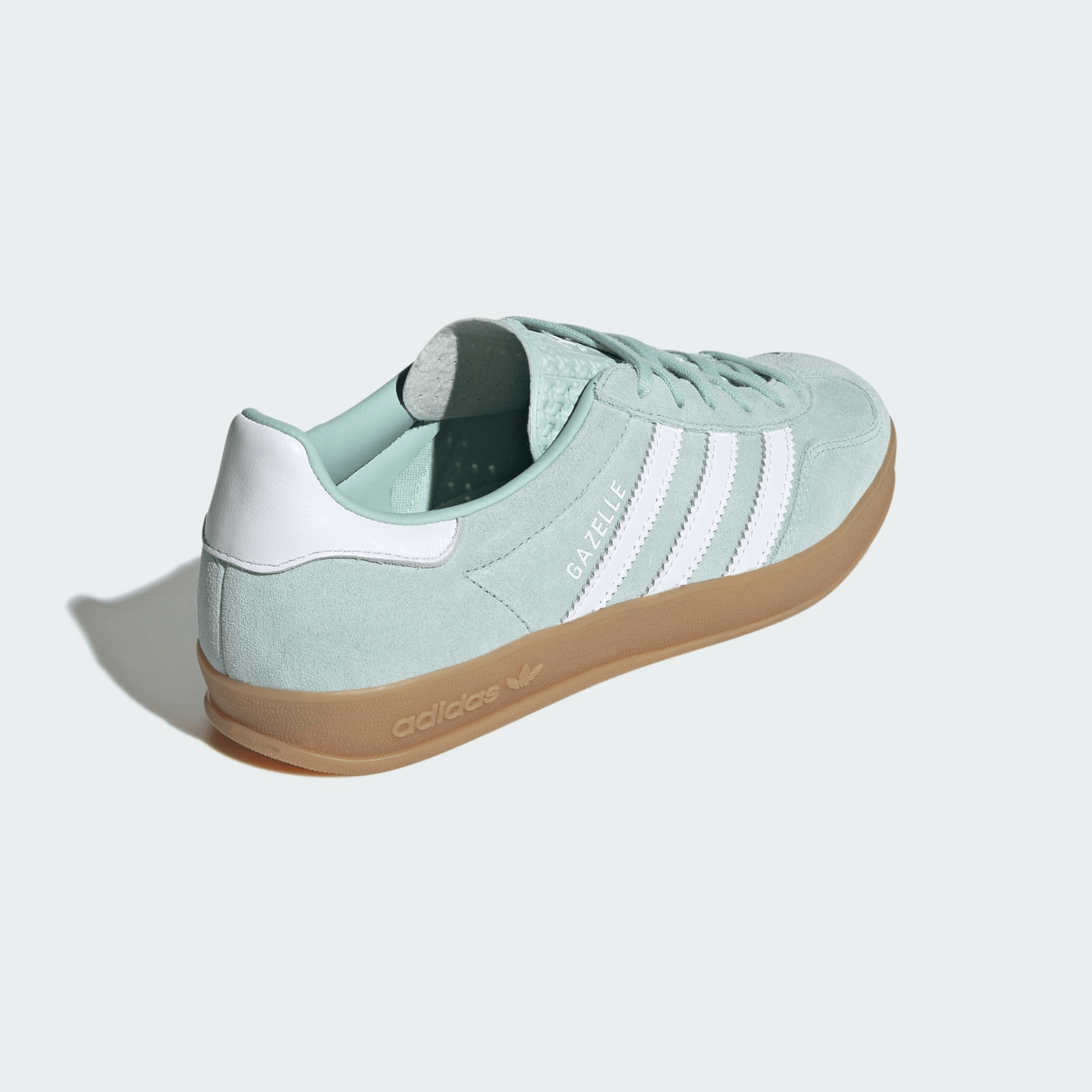 Men's Adidas Gazelle Indoor Ash Green Shoes - Image 7