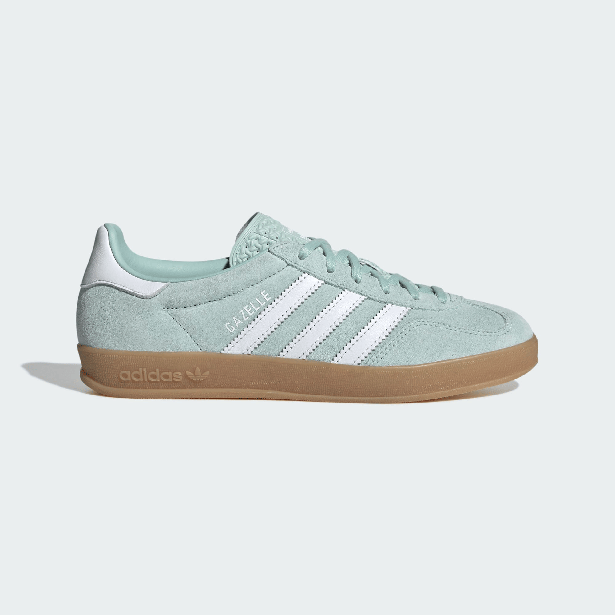 Men's Adidas Gazelle Indoor Ash Green Shoes - Image 2