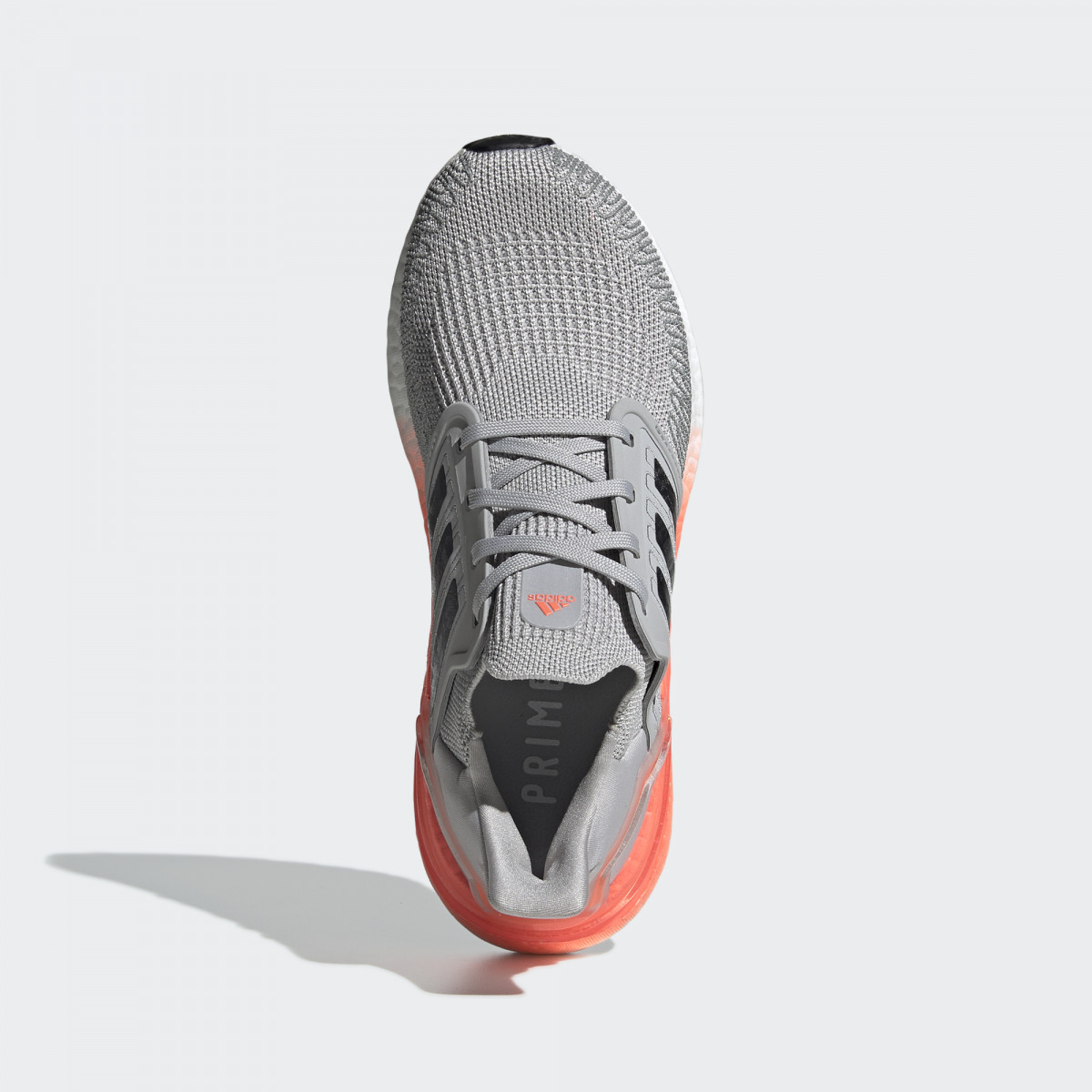 Men's Adidas Ultra Boost 2.0 Grey Two Signal Coral Shoes - Image 3