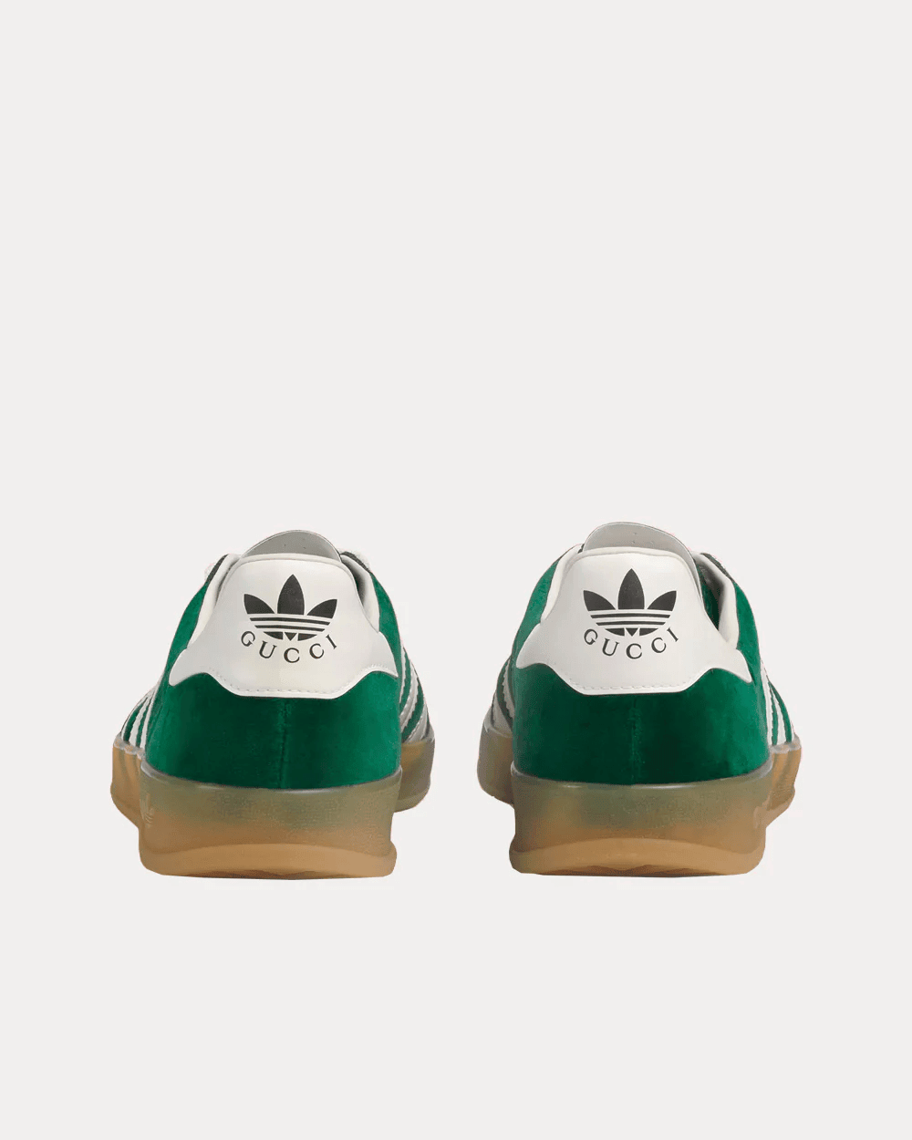 Men's Adidas x Gucci Gazelle Green Suede Shoes - Image 3