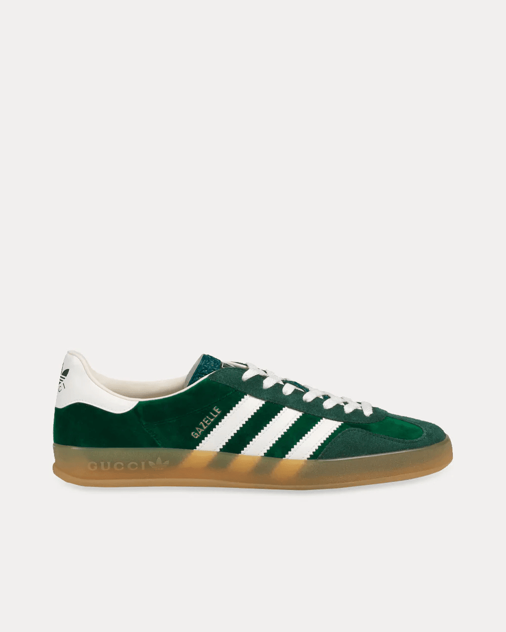 Men's Adidas x Gucci Gazelle Green Suede Shoes