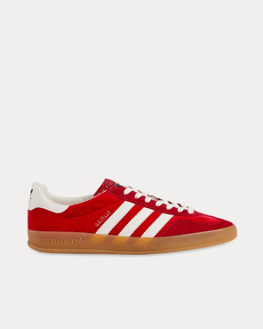 Men's Adidas x Gucci Gazelle Red Velvet Shoes