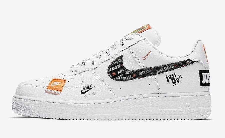 Men's Air Force 1 '07 Premium Low Just Do It White Shoes