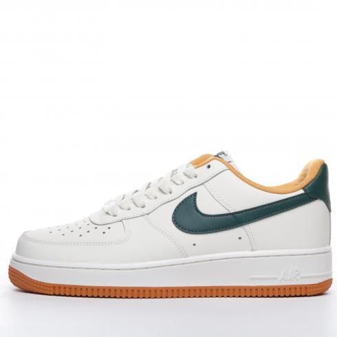 Men's Air Force 1 Cream Green Gum Shoes