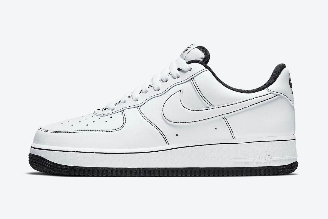 Men's Air Force 1 Low Black Contrast Stitching Shoes