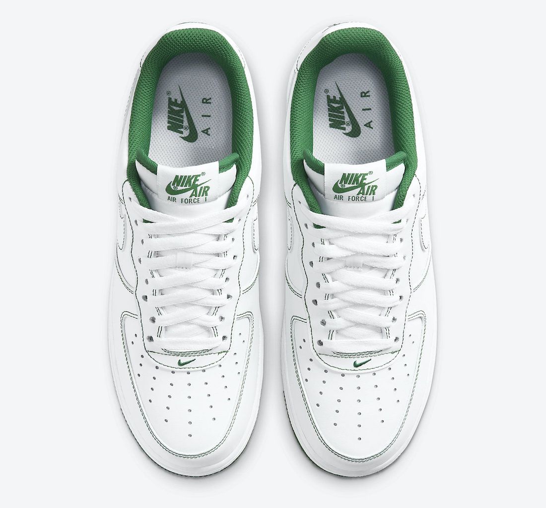 Men's Air Force 1 Low White Pine Green Shoes - Image 3