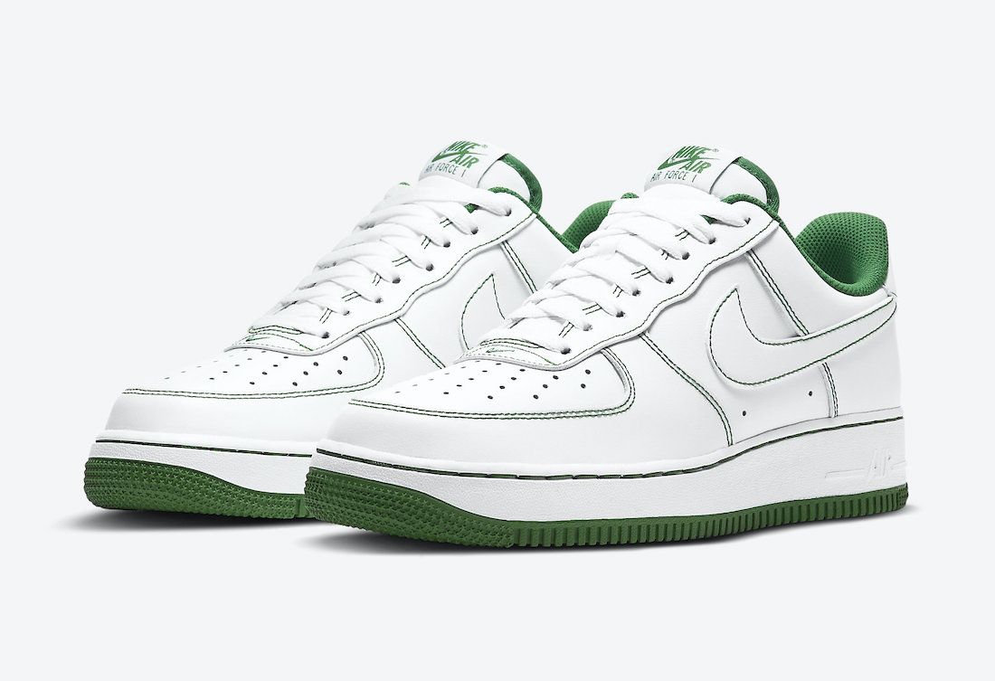Men's Air Force 1 Low White Pine Green Shoes