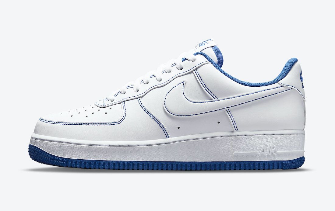 Men's Air Force 1 Low With Game Royal Stitching Shoes