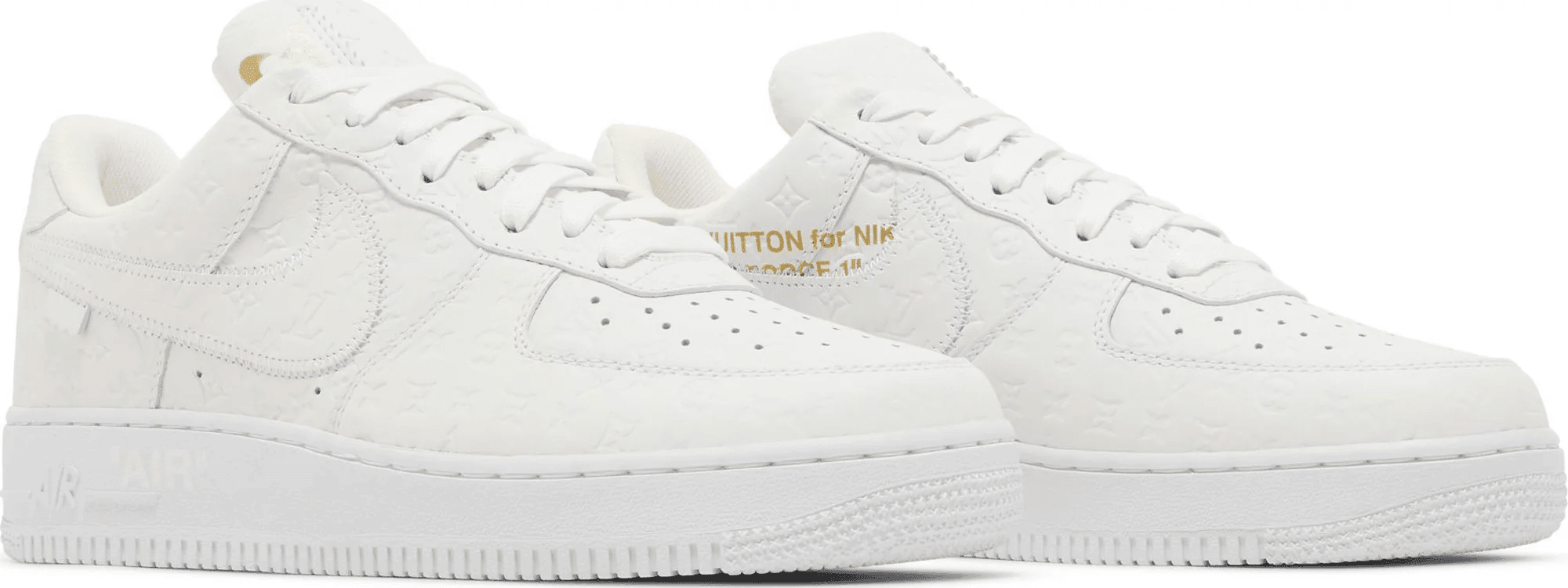 Men's Air Force 1 Low x Louis Vuitton Triple White Shoes - Image 3
