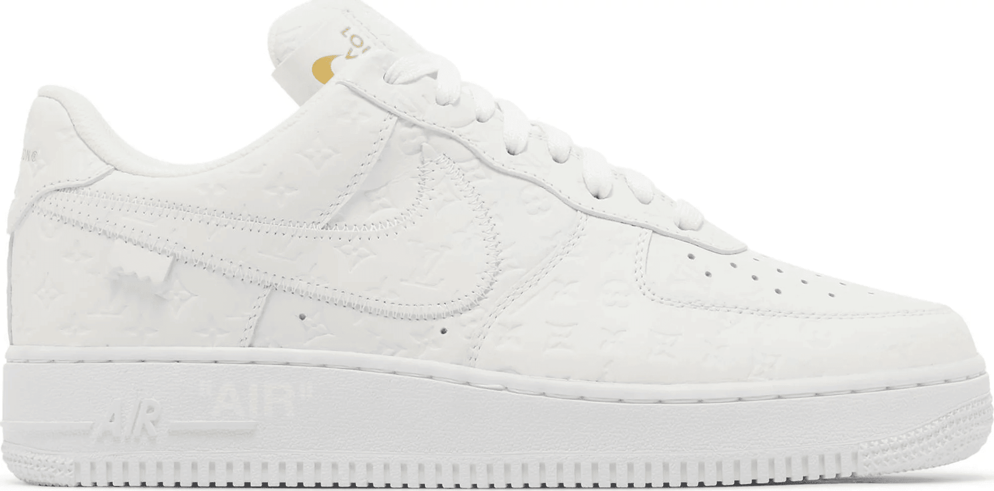 Men's Air Force 1 Low x Louis Vuitton Triple White Shoes - Image 2
