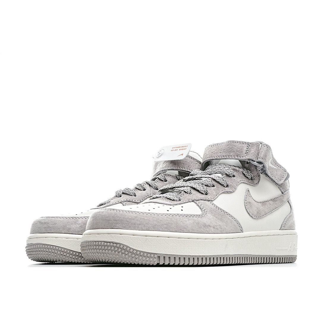 Men's Air Force 1 Mid Gray Shoes