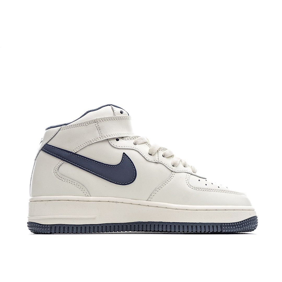 Men's Air Force 1 Mid Milk White Shoes