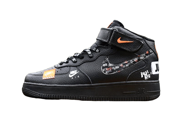 Men's Air Force 1 Mid Utility Just Do It Black Shoes