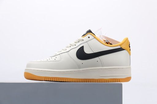 Men's Air Force 1 White Yellow Black Shoes