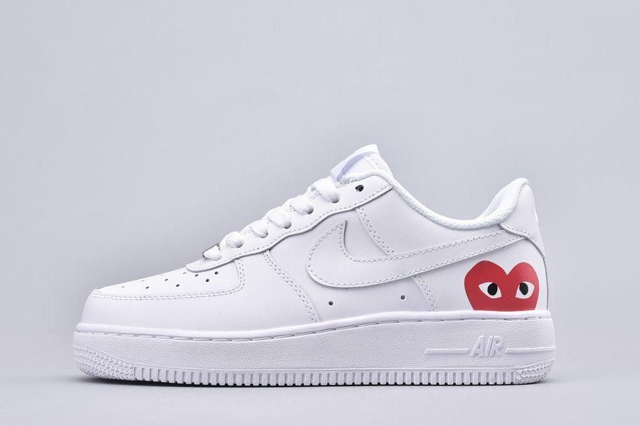 Men's Air Force 1 X Comme Des Garcons Play Shoes