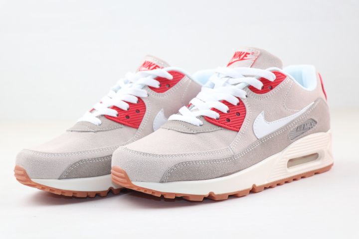 Men's Air Max 90 Beige Red Shoes