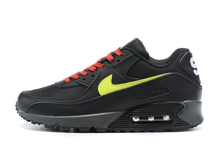 Men's Air Max 90 Black Green Logo Shoes