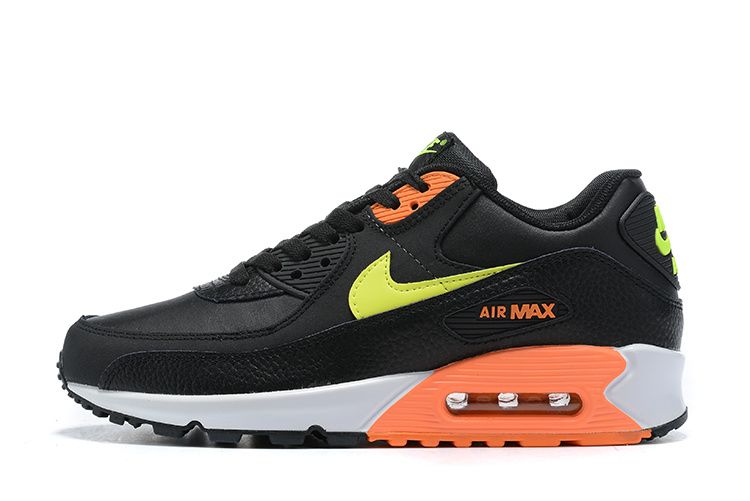 Men's Air Max 90 Black Green Orange Shoes