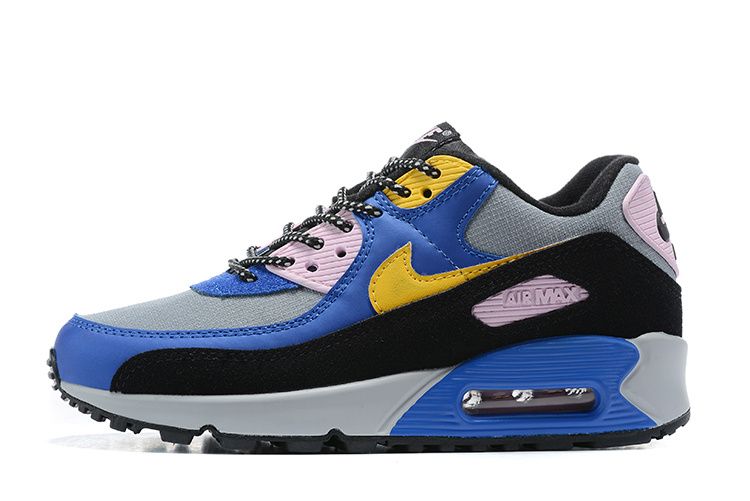 Men's Air Max 90 Blue Yellow Shoes