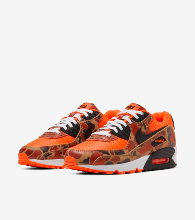 Men's Air Max 90 Orange Duck Camo Shoes - Image 2