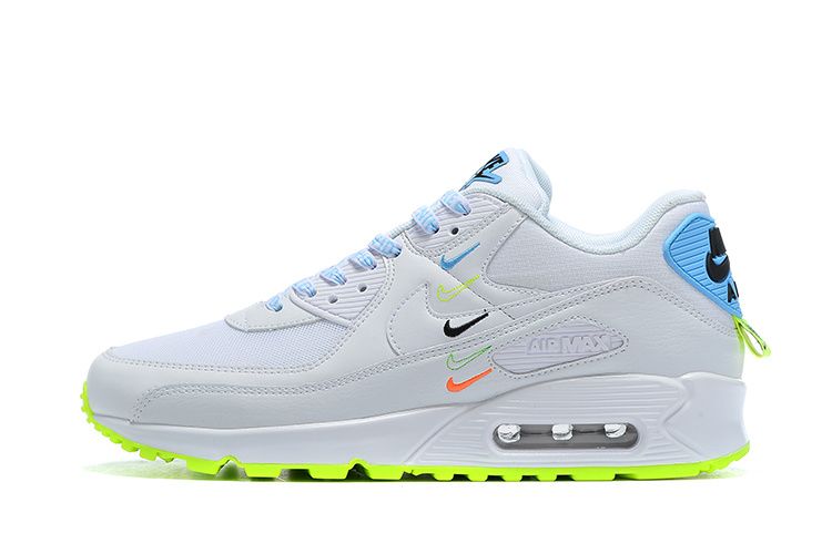 Men's Air Max 90 White Green Shoes