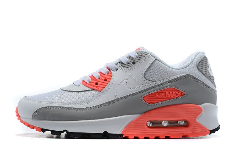Men's Air Max 90 White Orange Shoes