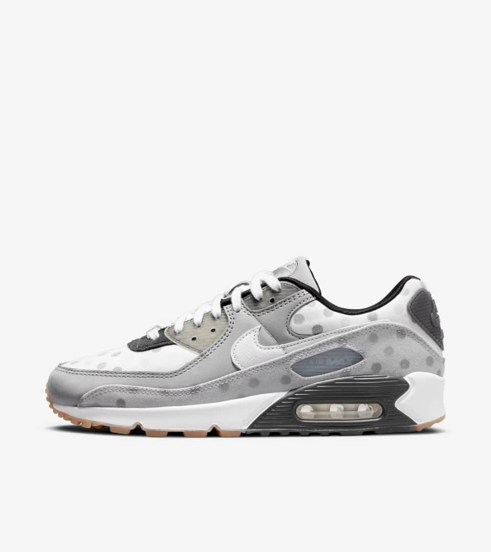 Men's Air Max 90 White Polka Dot Shoes