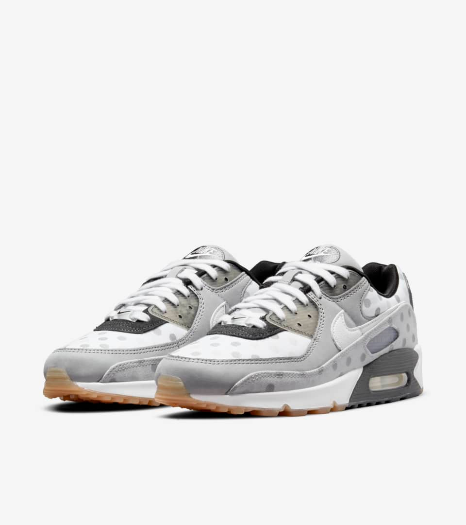 Men's Air Max 90 White Polka Dot Shoes - Image 2