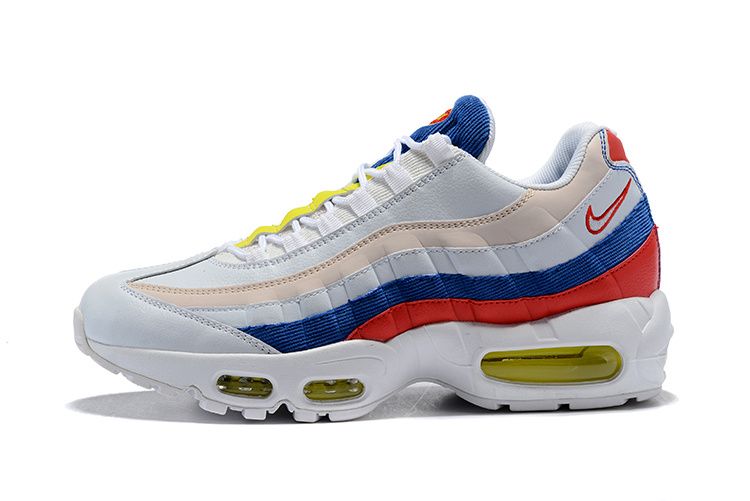 Men's Air Max 95 Beige Blue Red Shoes
