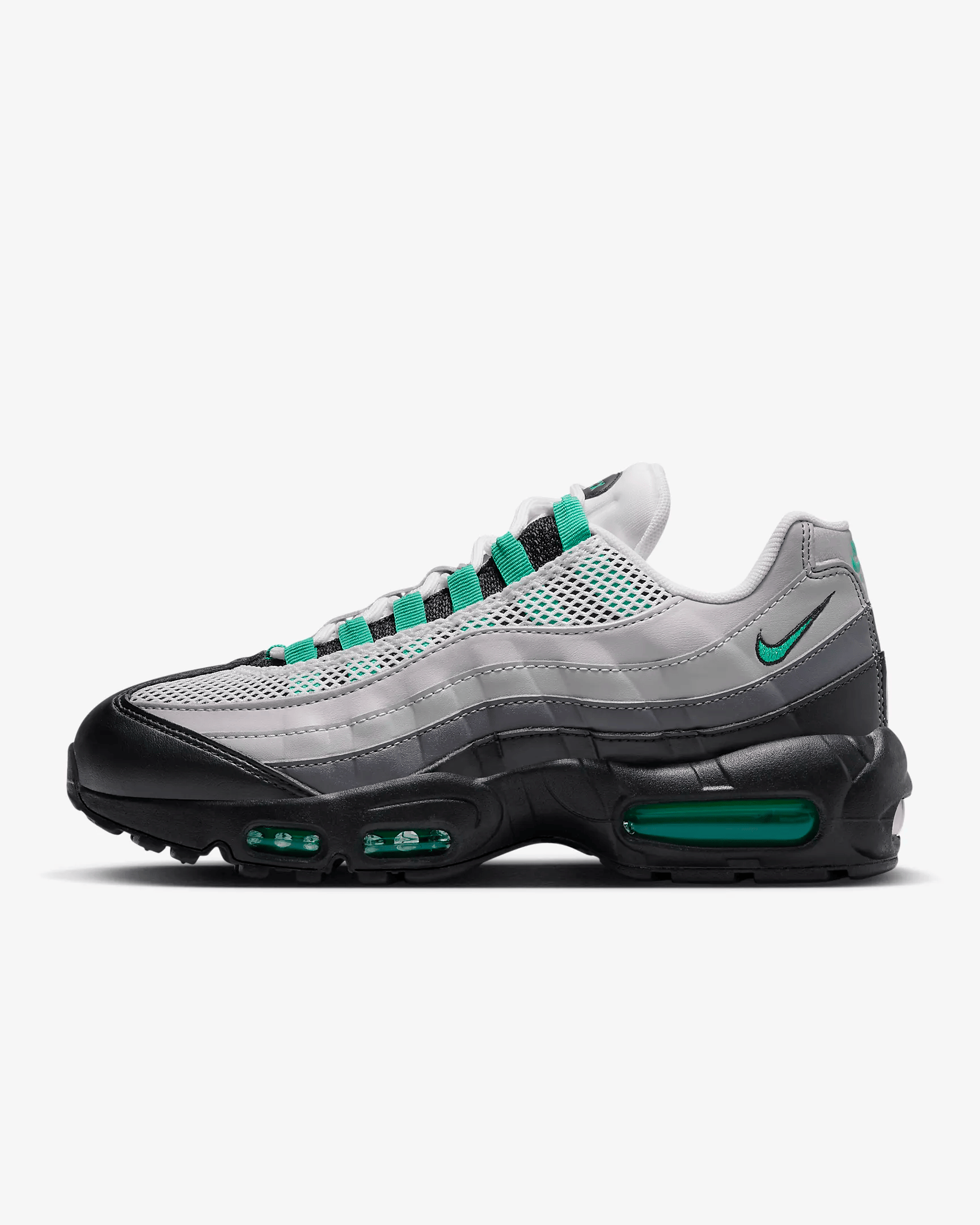 Men's Air Max 95 Medium Grey Shoes - Image 2