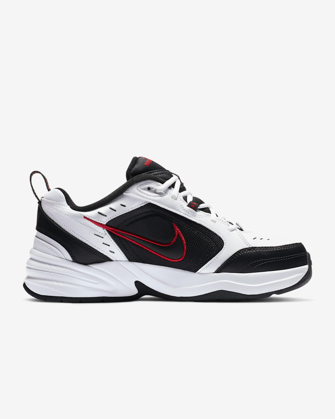 Men's Air Monarch 4 White Black Shoes - Image 2