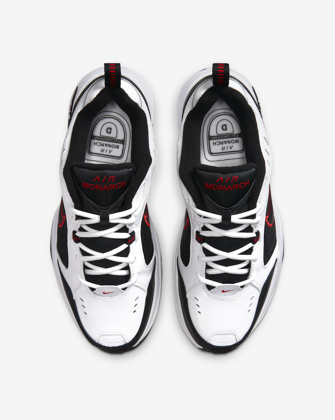 Men's Air Monarch 4 White Black Shoes - Image 3