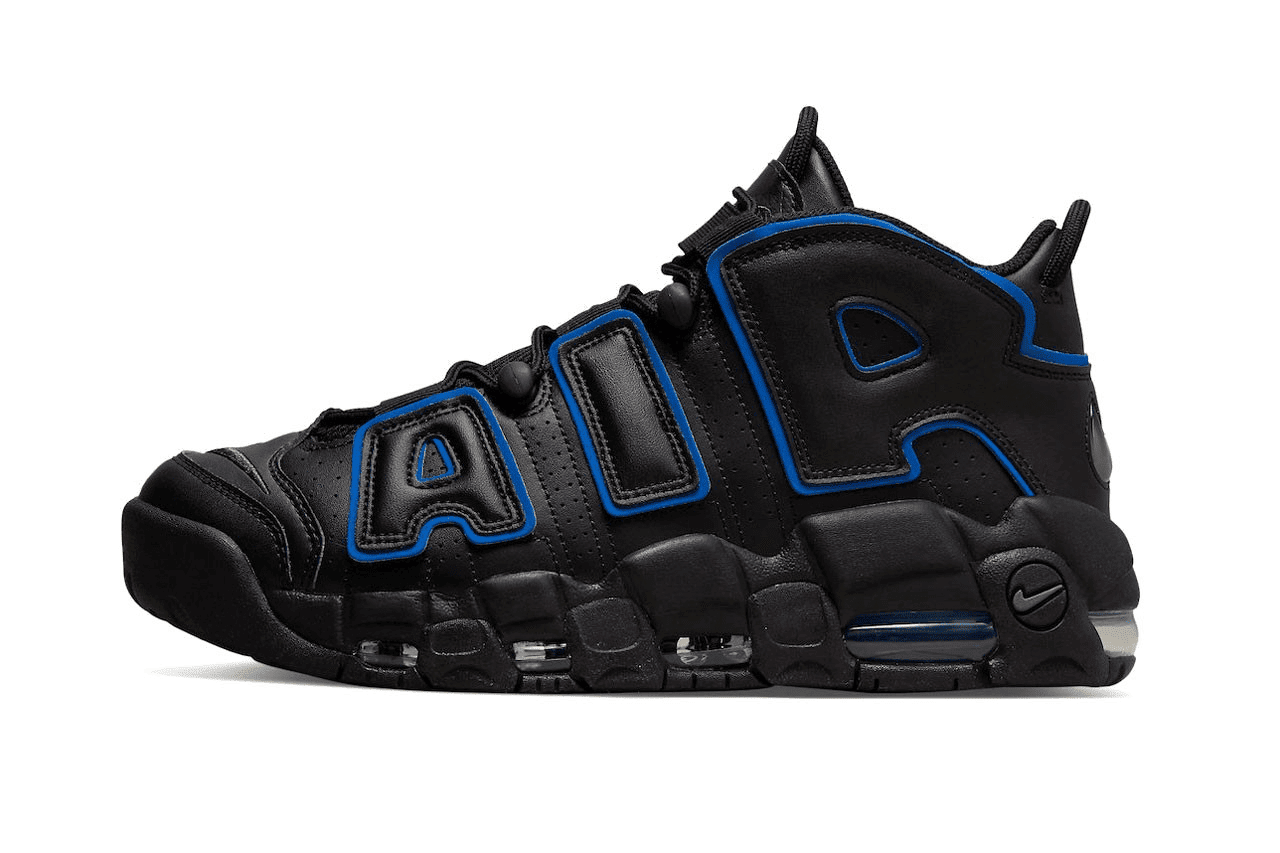 Men's Air More Uptempo Black Game Royal Shoes