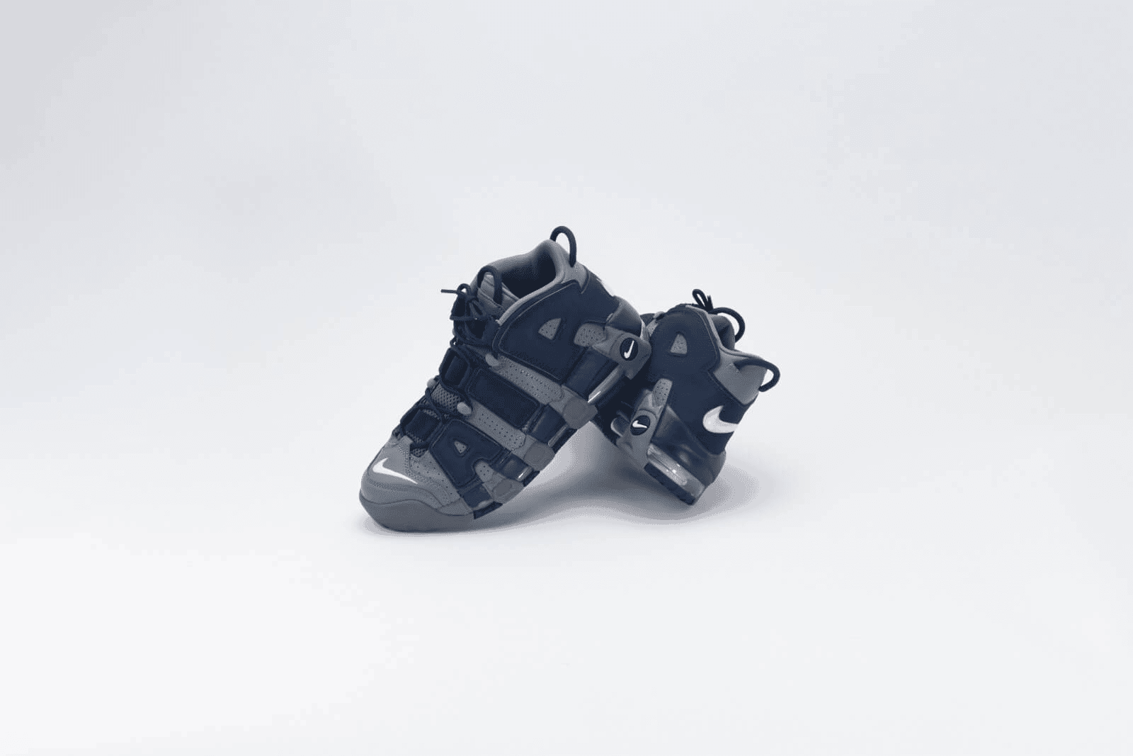 Men's Air More Uptempo Cool Grey Midnight Navy Shoes