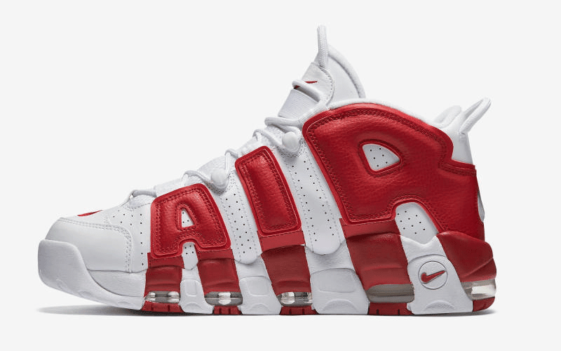 Men's Air More Uptempo GS Gym Red Shoes