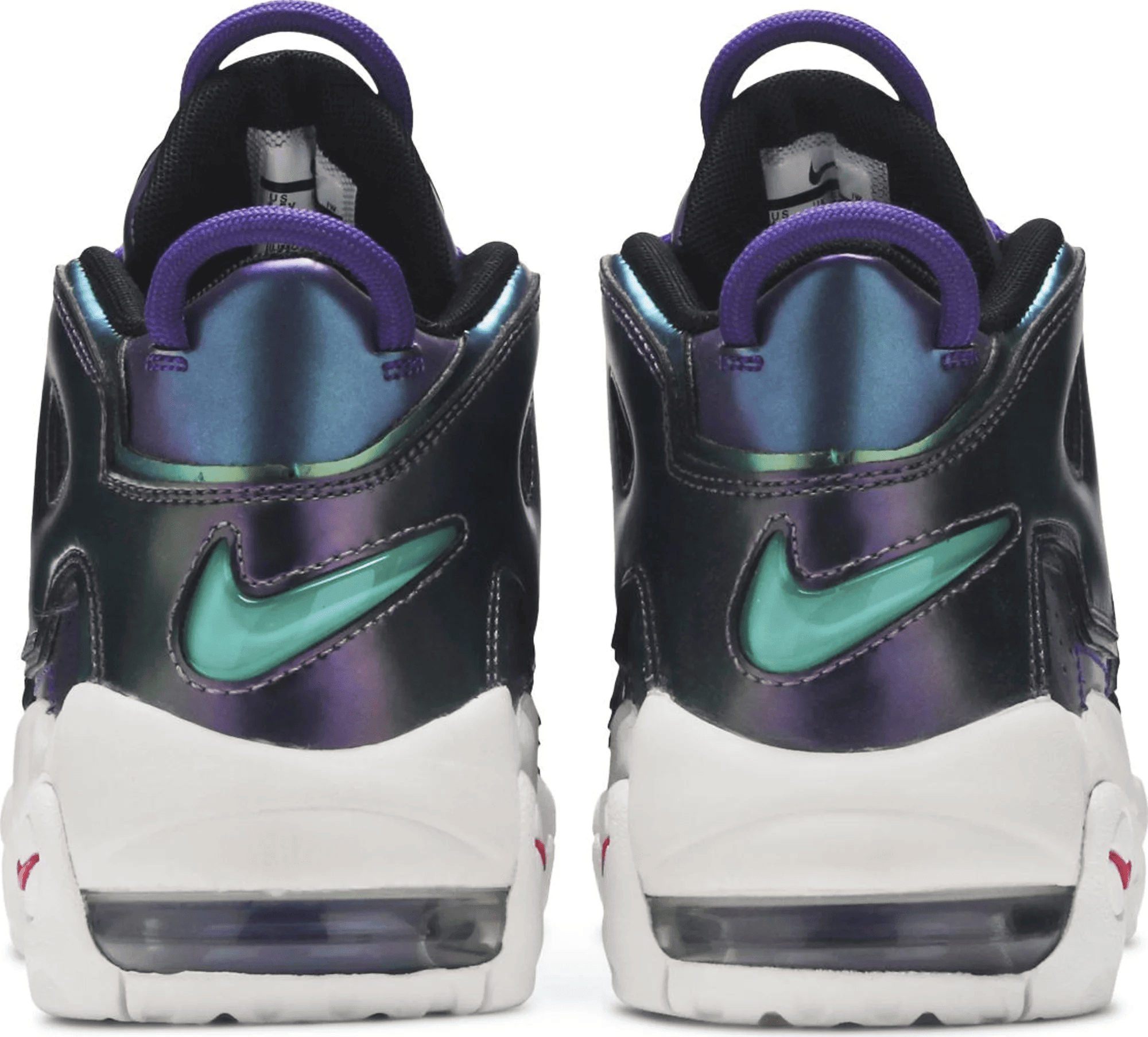 Men's Air More Uptempo GS Iridescent Purple Shoes - Image 4