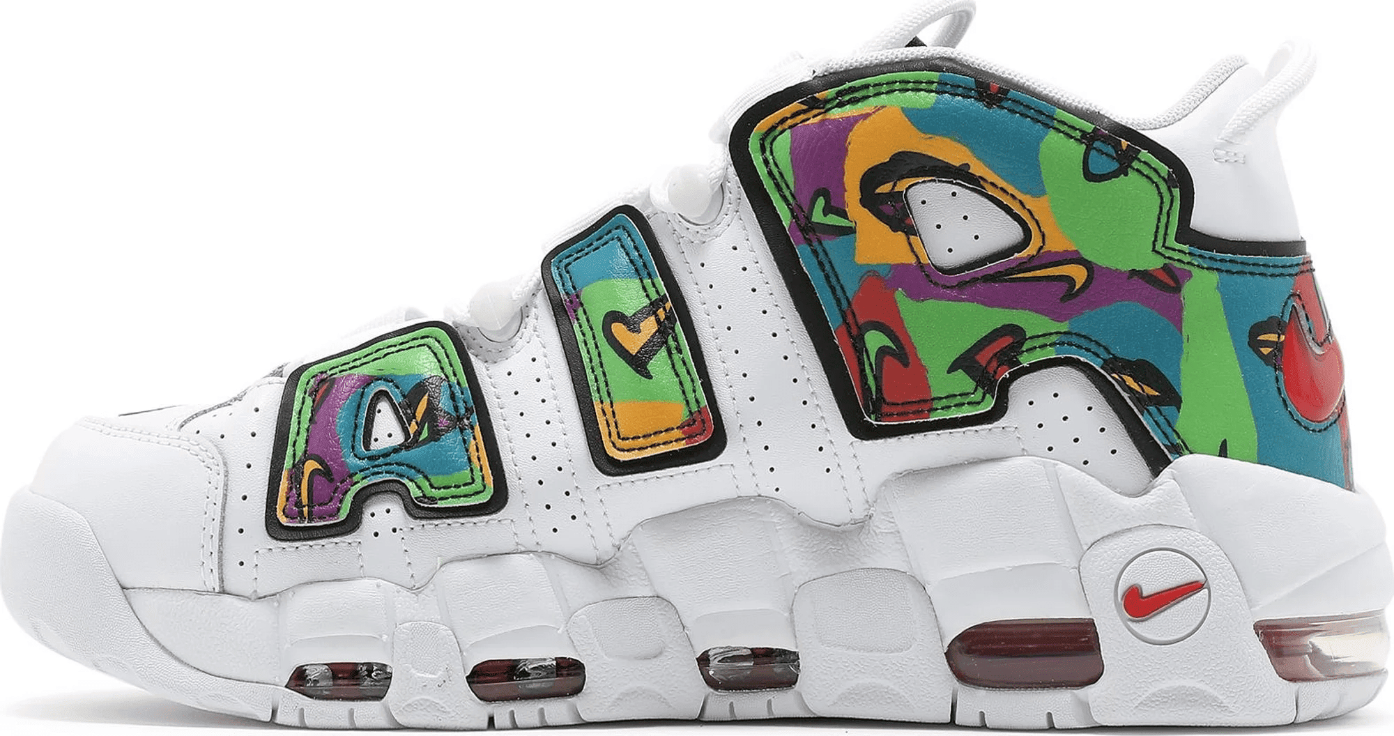 Men's Air More Uptempo Peace Love and Basketball Shoes