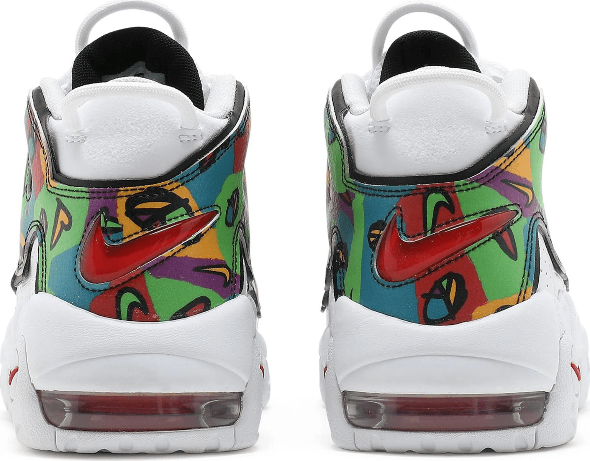 Men's Air More Uptempo Peace Love and Basketball Shoes - Image 4