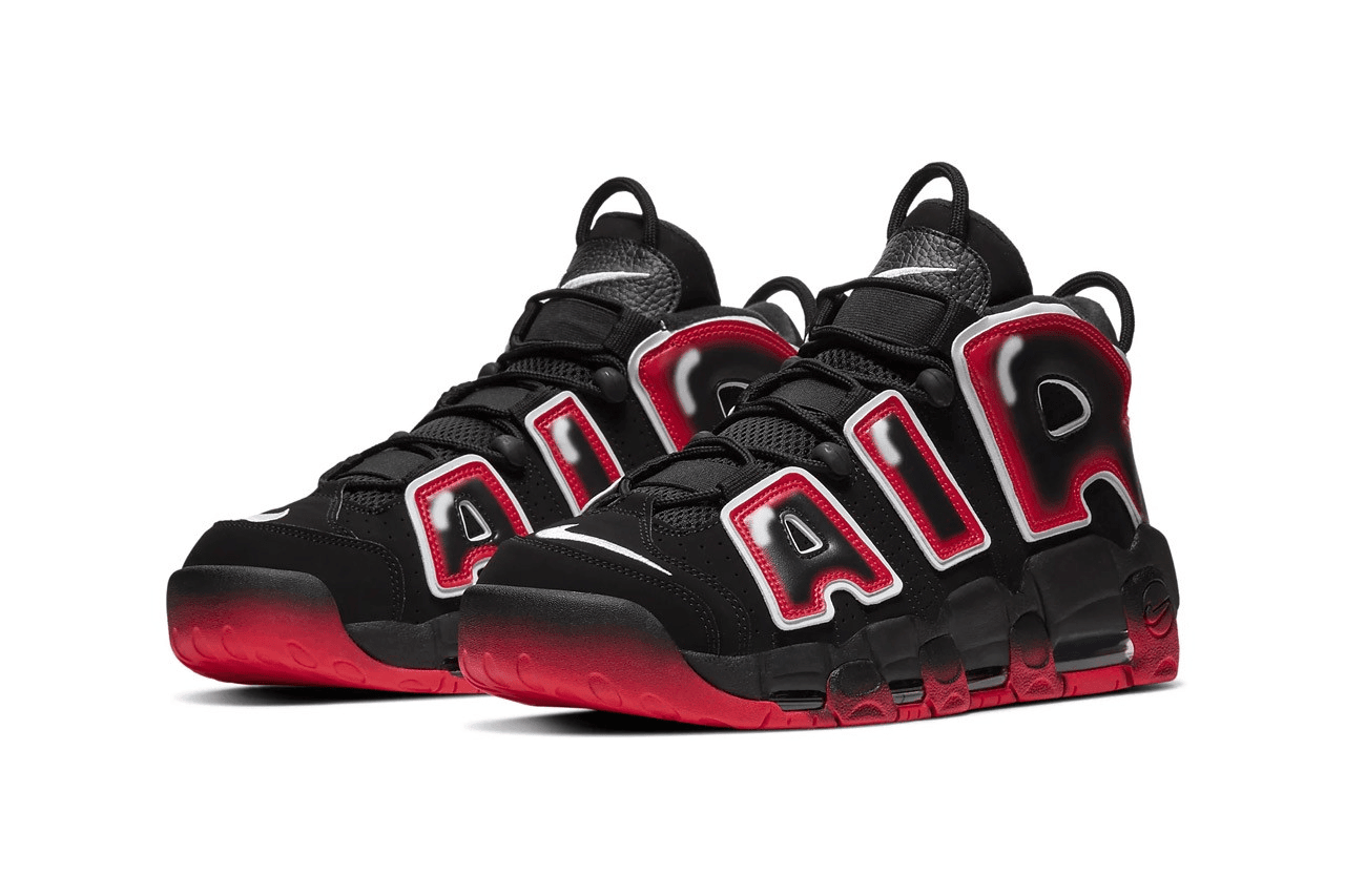 Men's Air More Uptempo PS Laser Crimson Shoes - Image 2
