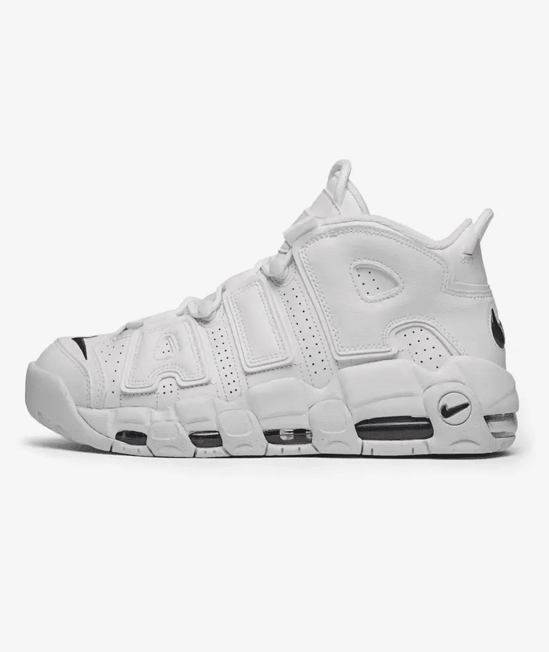 Men's Air More Uptempo White Midnight Navy Shoes