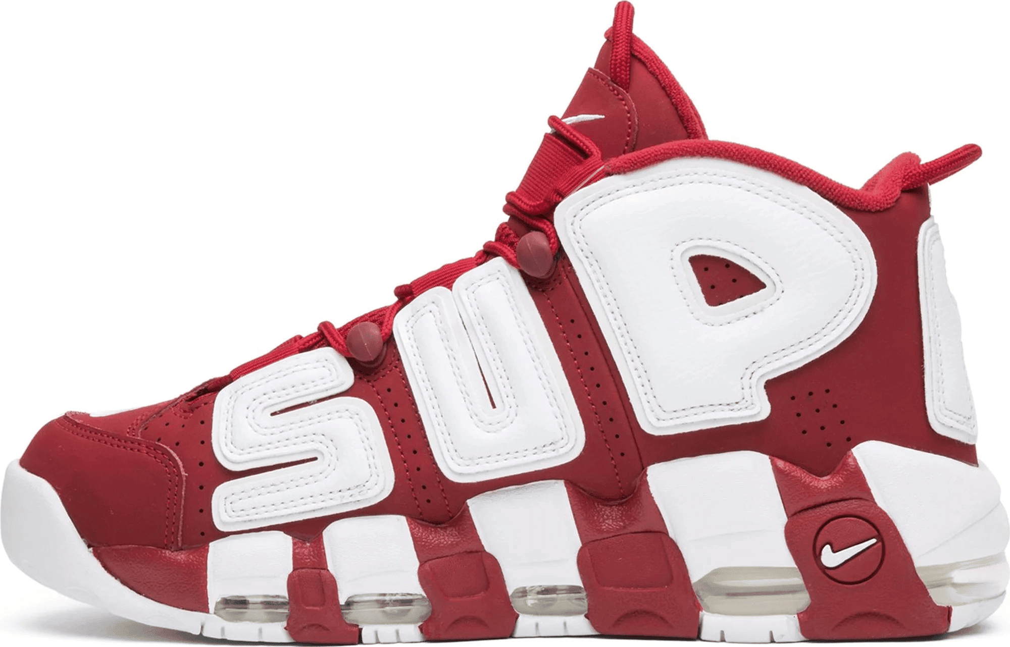 Men's Air More Uptempo x Supreme Red Shoes