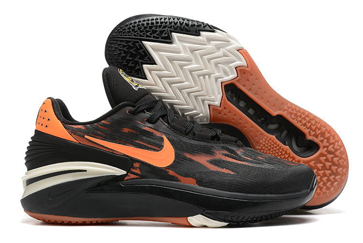Men's Air Zoom G.T Cut 2 Black Orange Shoes - Image 2