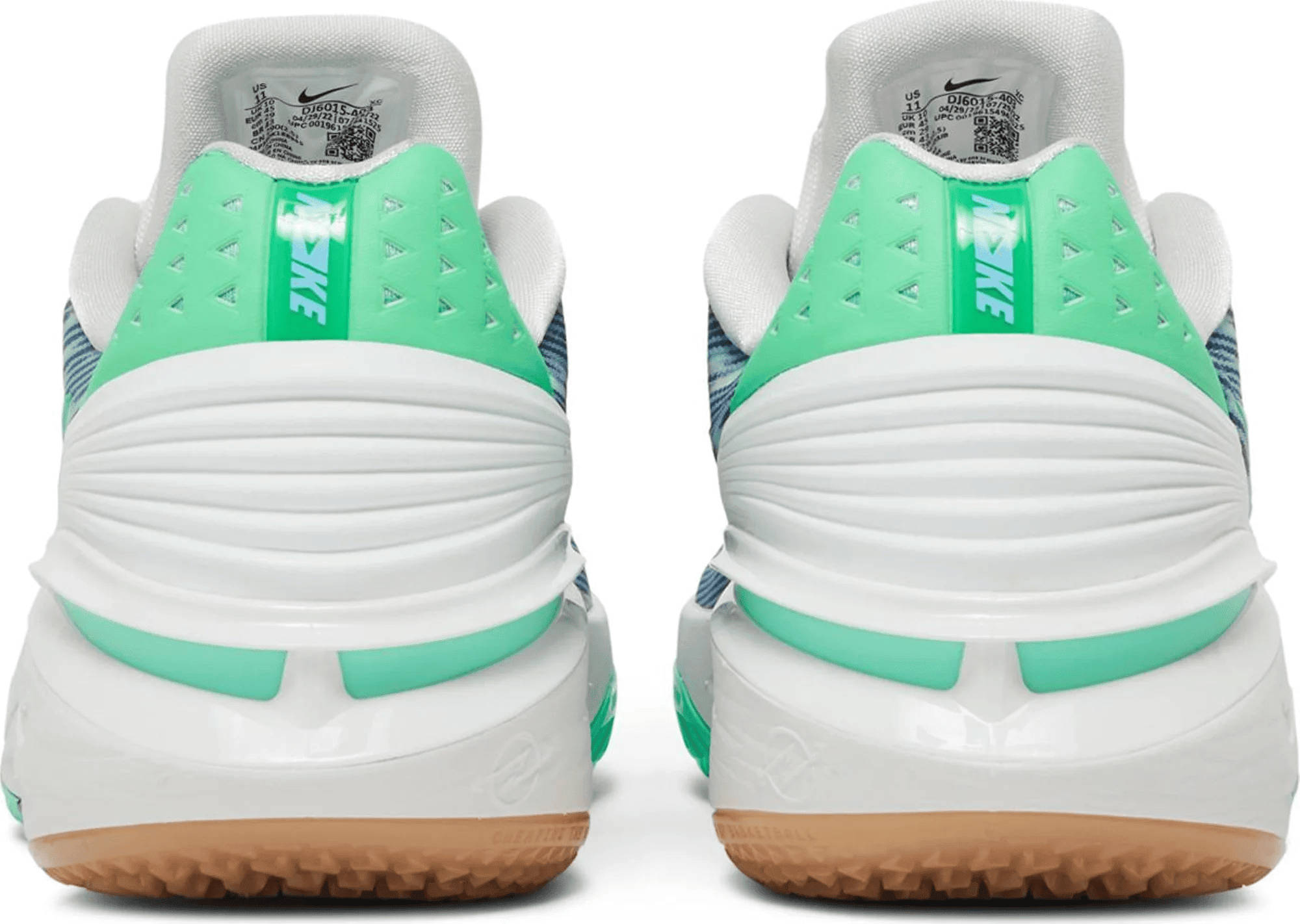 Men's Air Zoom G.T Cut 2 Leche Blue Green Glow Shoes - Image 4