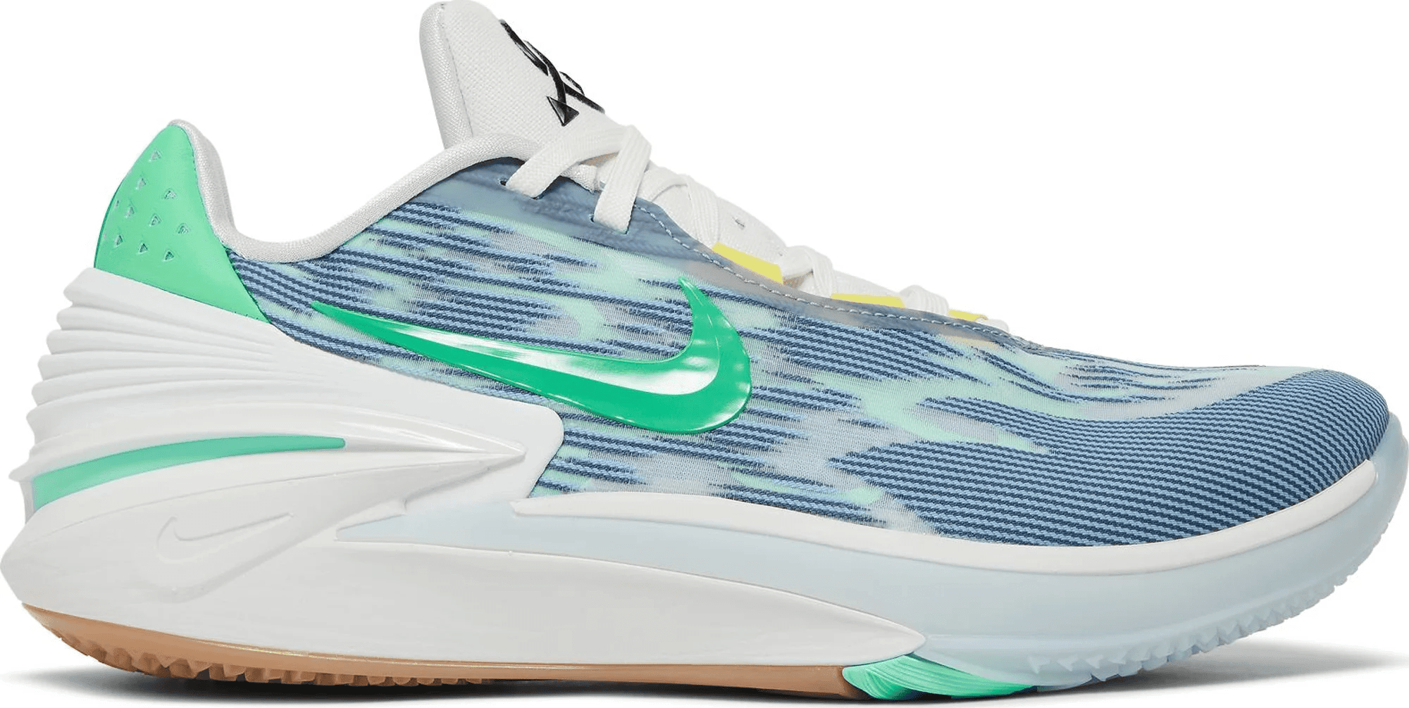 Men's Air Zoom G.T Cut 2 Leche Blue Green Glow Shoes - Image 2