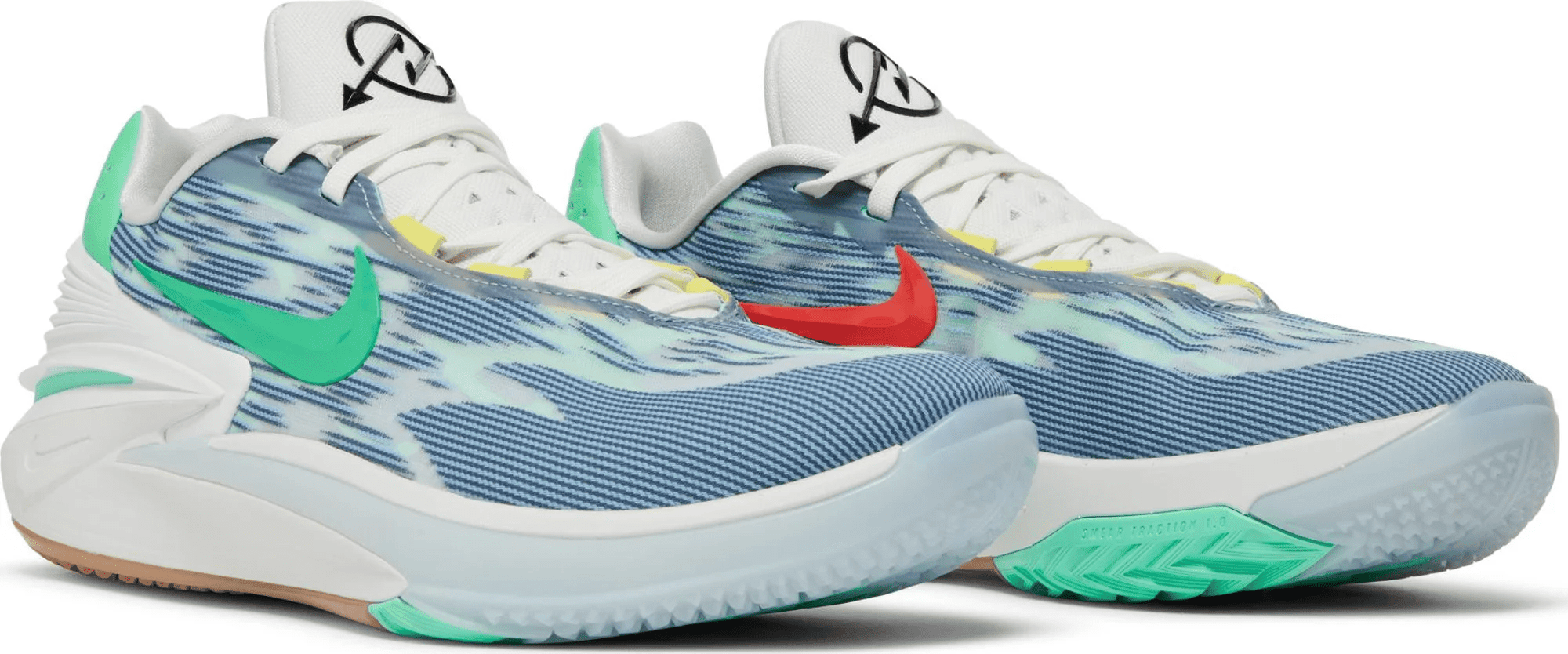 Men's Air Zoom G.T Cut 2 Leche Blue Green Glow Shoes - Image 3