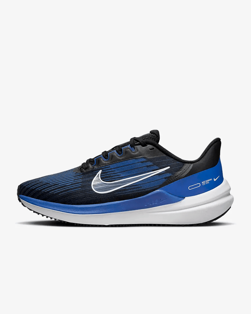 Men's Air Zoom Winflo 9 Black Old Royal Shoes
